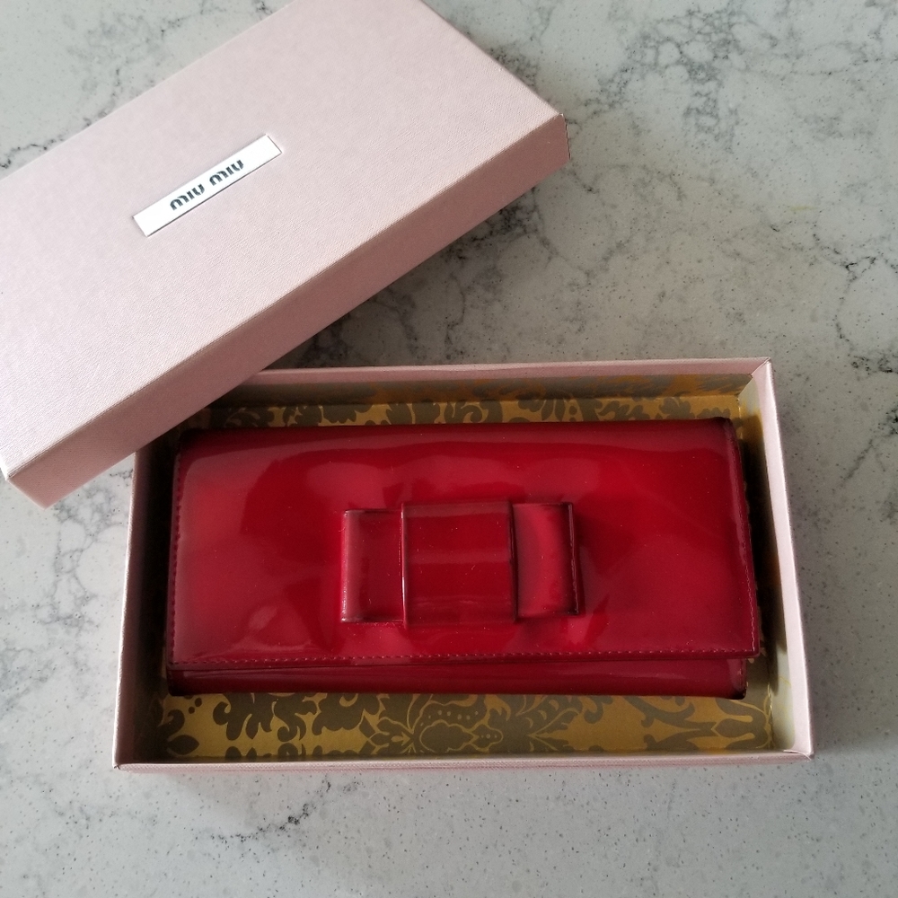 Miu Miu Prada Wallet Red